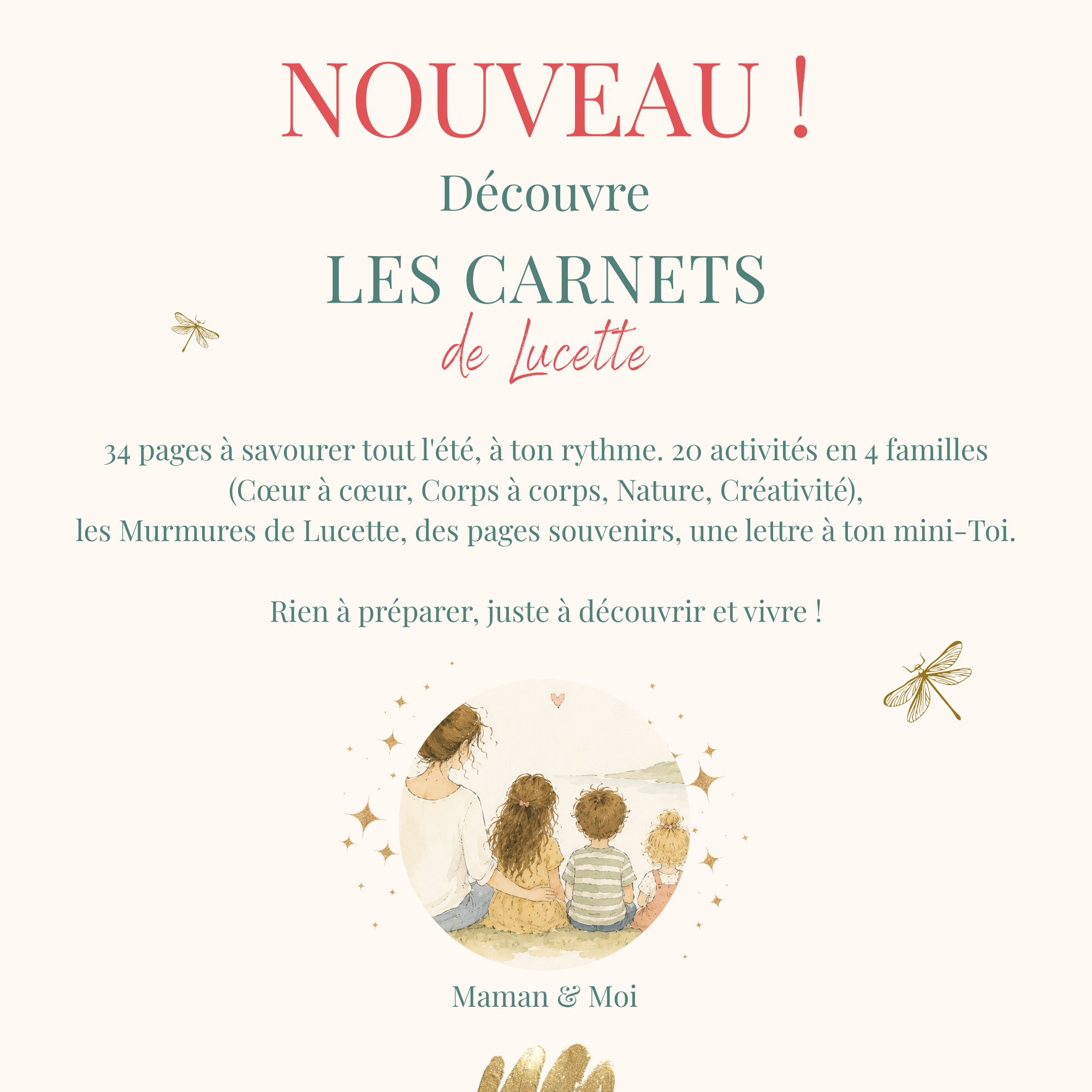 Les Carnets de Lucette - carnet d'activités été pour parent et enfant 3-7 ans
